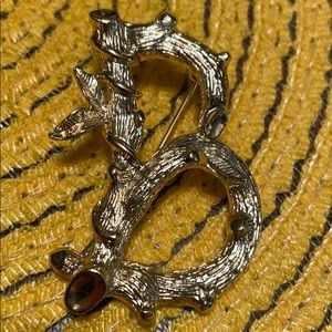 Vintage Sarah Coventry Initial B Brooch